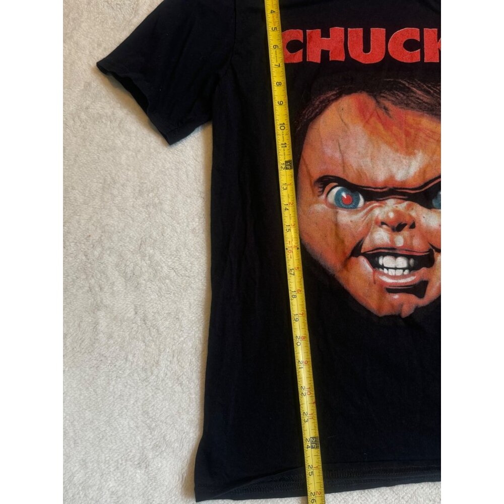 Chucky Horror Shirt Black Unisex Medium Spirit Halloween Graphic Tee - Picture 8 of 11
